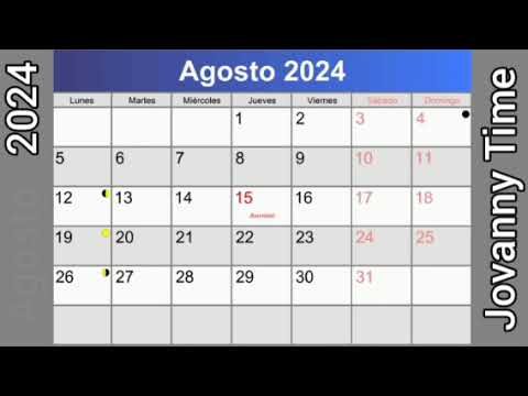 Calendario nacional, 21 de agosto, del año 2024