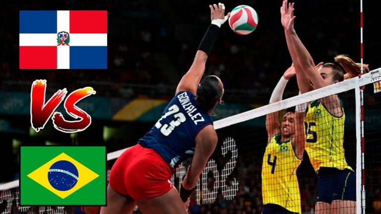 Derrota de las dominicanas frente a Brasil en el voleibol olímpico