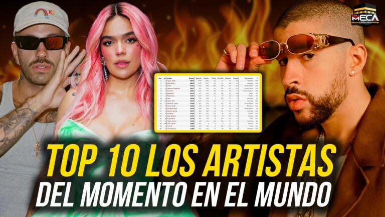 Karol G lidera el top 10 de temas musicales más destacados