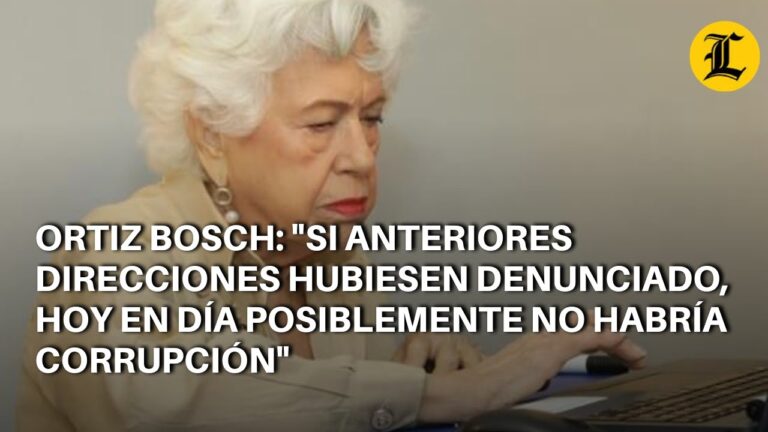 Razones de la demora en las investigaciones sobre corrupción explicadas por Ortiz Bosch