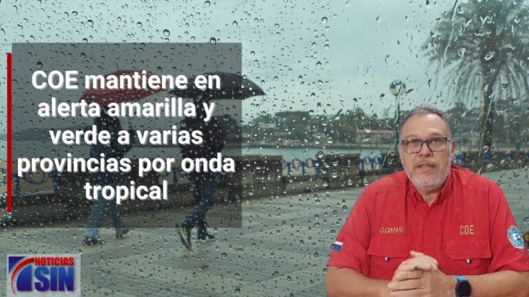 Alerta amarilla en varias provincias, incluyendo Santo Domingo