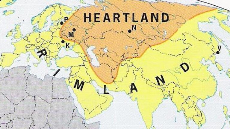 Importancia de Mackinder, Heartland en la región de Eurasia