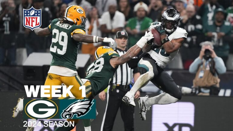 Saquon barkley marca 3 touchdowns en la victoria de los eagles sobre los packers por 34 a 29 en Brasil