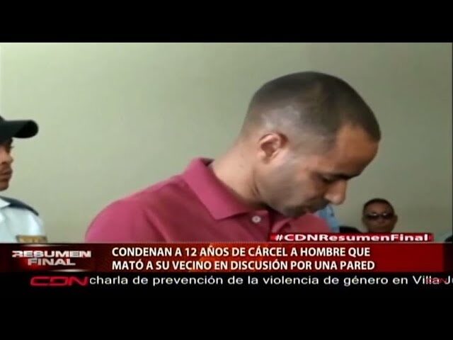 Sentenciado a 12 años recluso por homicidio en discusión