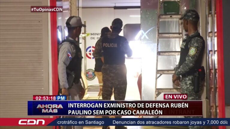 Interrogatorio de Paulino Sem en la Procuraduría dentro de la Operación Camaleón