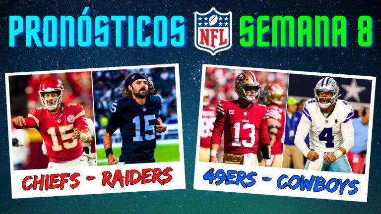 Jornada de la nfl: pronóstico de partidos favoritos en la semana 8