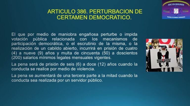 Modificación normativa del código penal referente al artículo 386